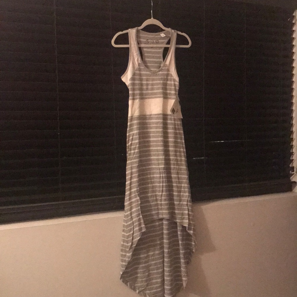 Brand new Saks striped Maxi Dress